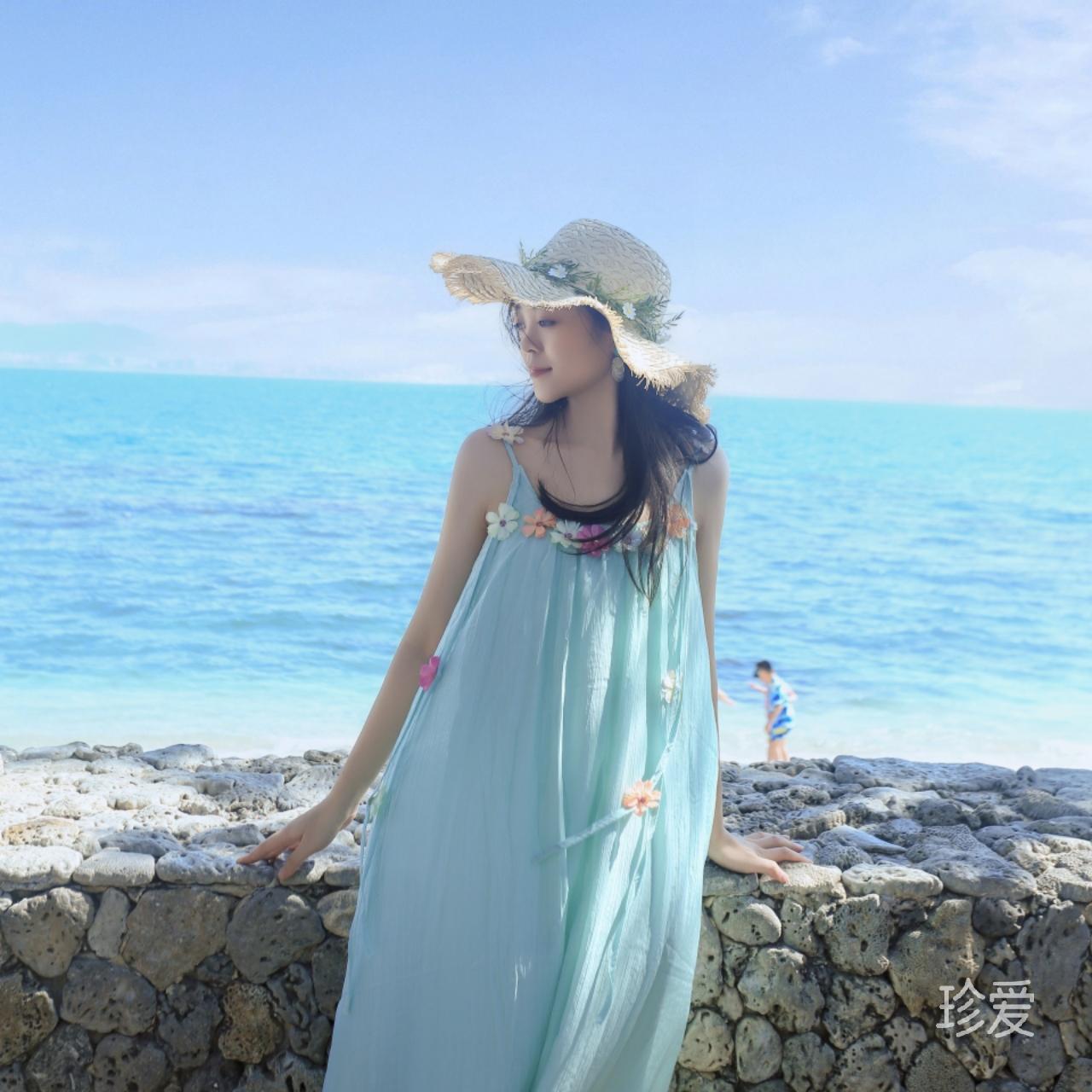 海风吹起微风迎面