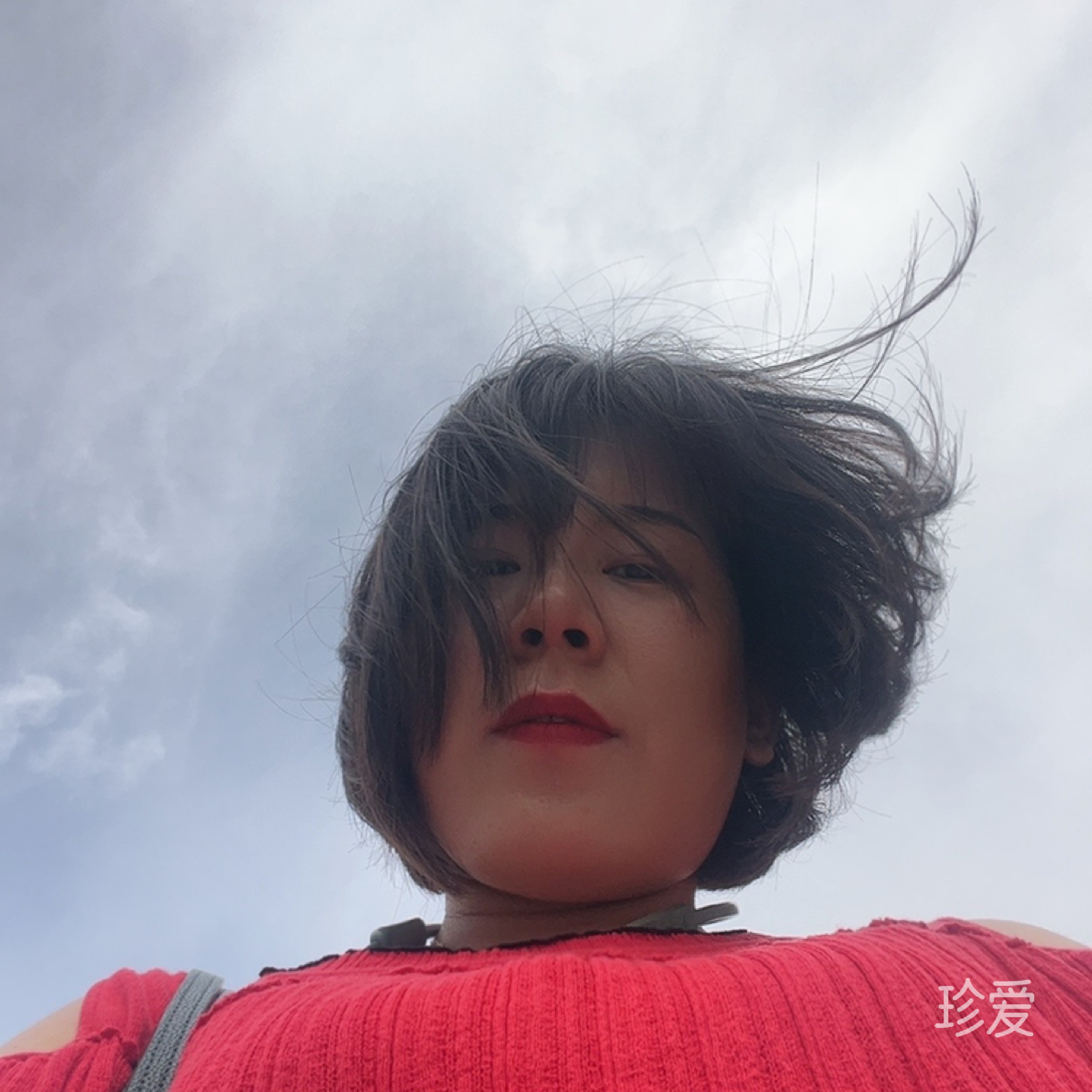 風(fēng)吹動(dòng)了云的頭發(fā)