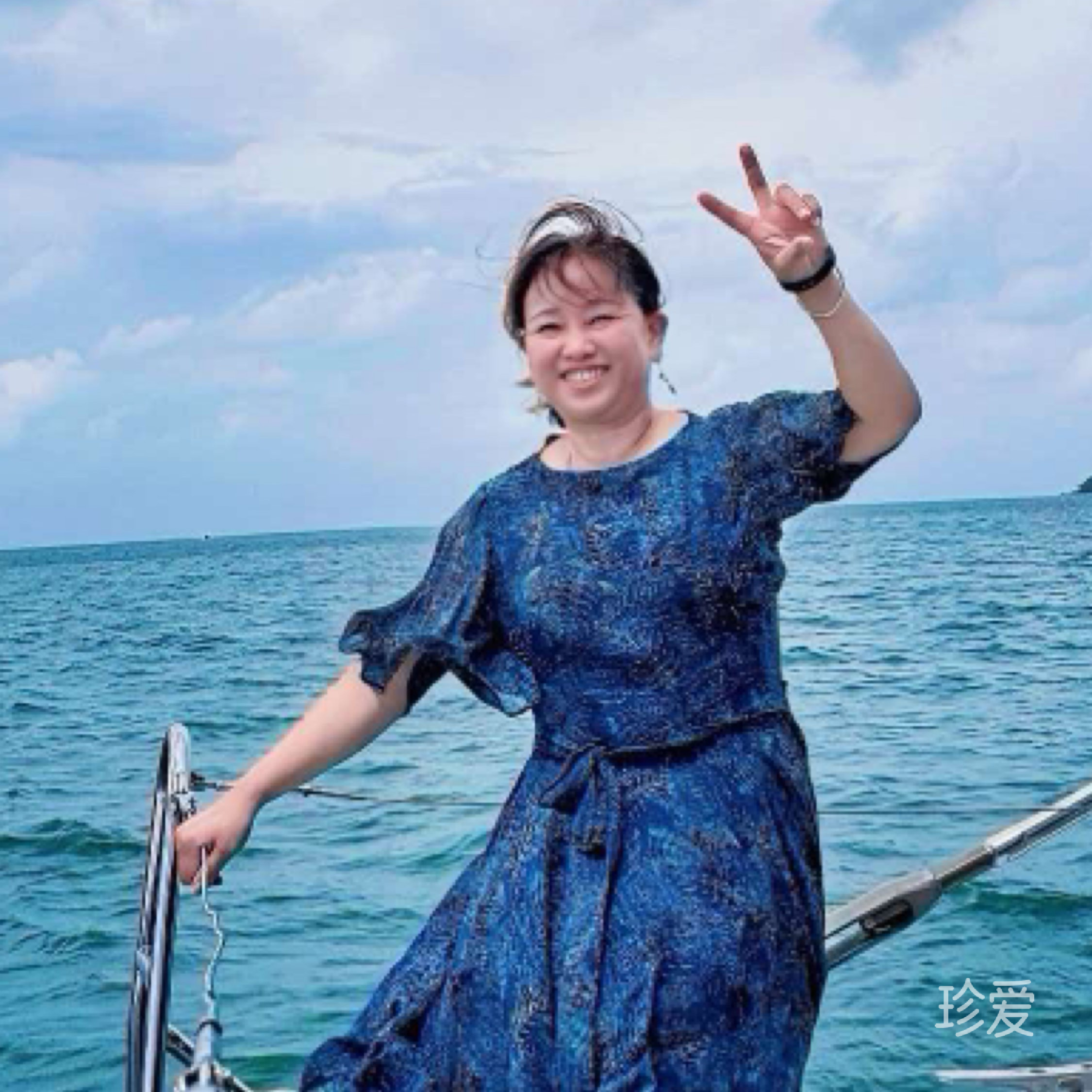 抚琴观海叹人生