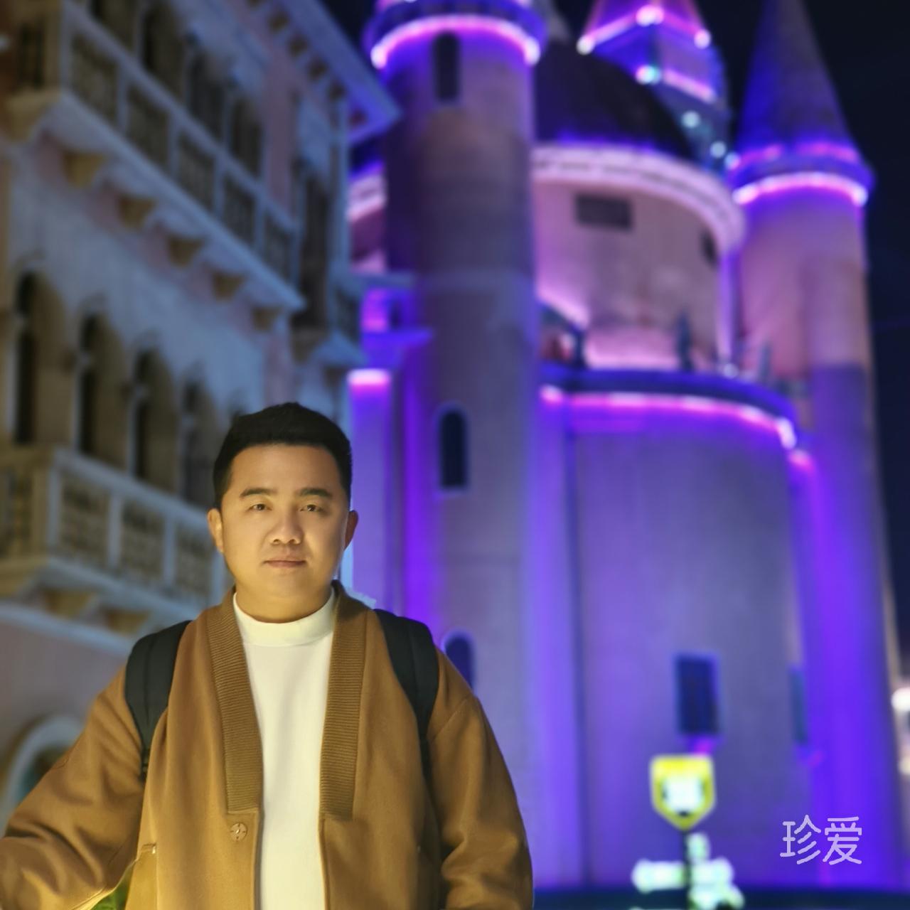 坐在四月看夕阳